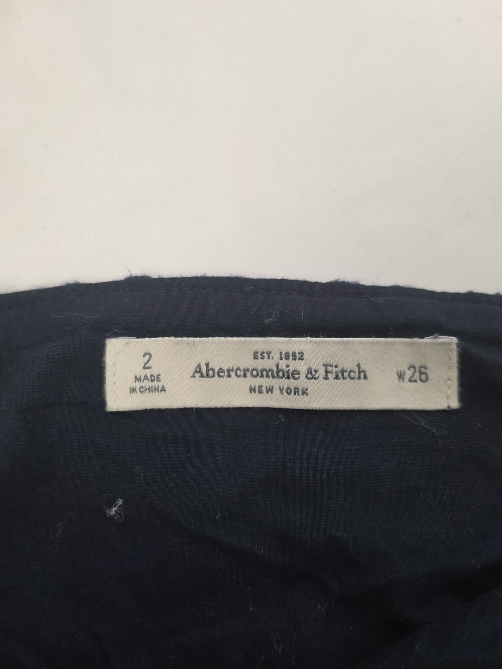 Abercrombie & Fitch Y2K Navy Floral Lace Mini Skirt Size 2 - Picture 8 of 8